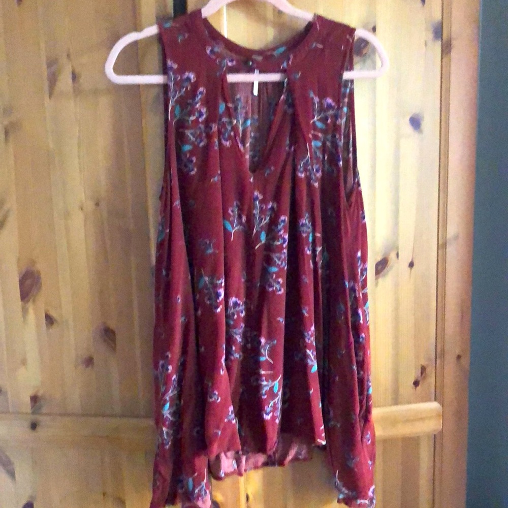 Free people full swing tunic S but fits large as FP can do! Great cond. floral
